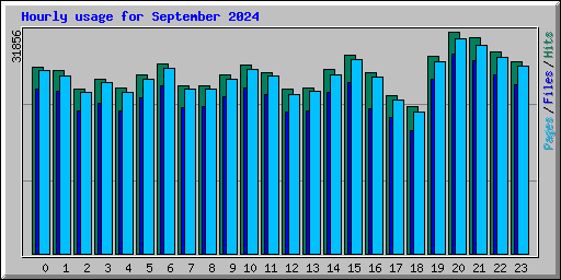 Hourly usage for September 2024