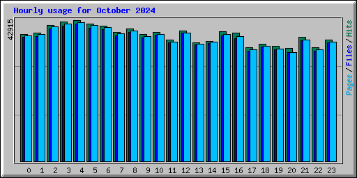 Hourly usage for October 2024