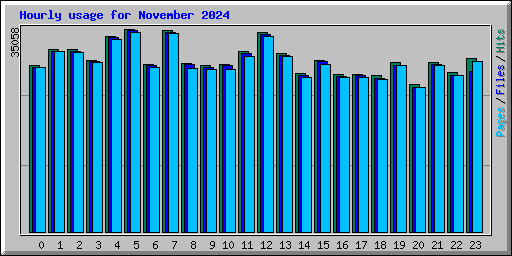 Hourly usage for November 2024